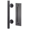 Sure-Loc Hardware Sure-Loc Hardware Barn Door Handle, 12, Ladder With Flush Handle, Flat Black BARN-RD3 FBL